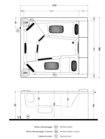 Спа бассейн Treesse Quarz 212